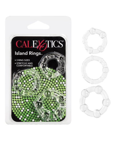 Silicone Island Rings 3-Pack Clear